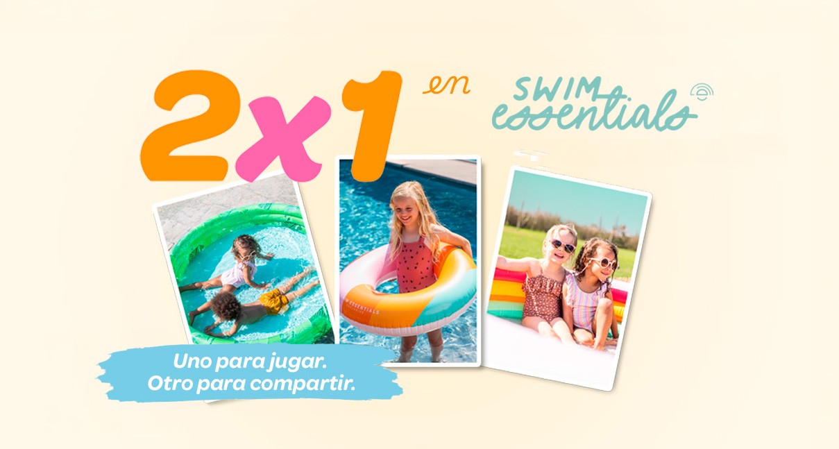 2x1 en piscinas y flotadores
