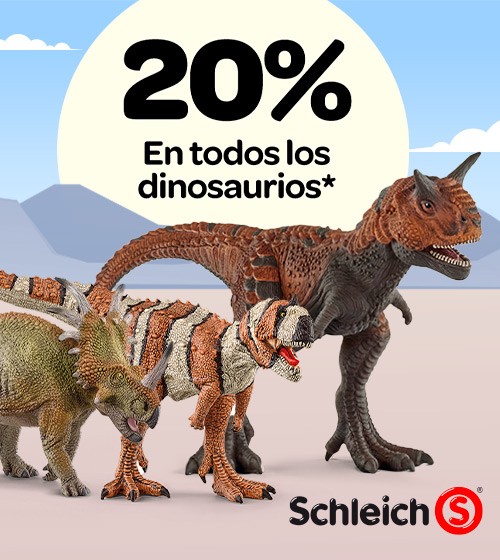 ¡Consigue un 20%* de descuento en todos los dinosaurios de Schleich!