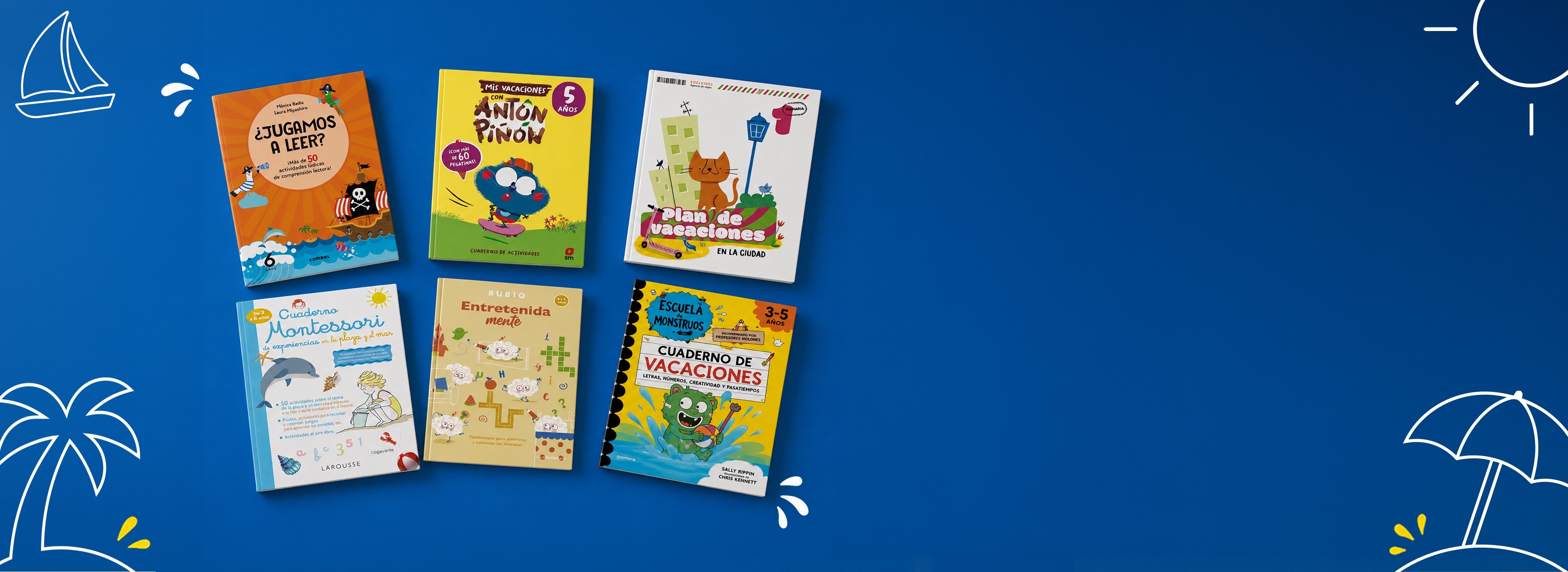 Pasatiempos y cuadernos de vacaciones