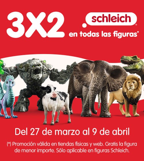¡Llévate 3 figuras de Schleich y paga sólo 2*!